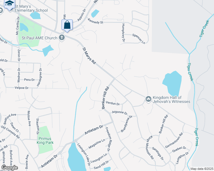 map of restaurants, bars, coffee shops, grocery stores, and more near 901 Bunker Hill Road in Columbus