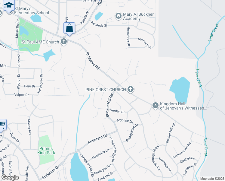 map of restaurants, bars, coffee shops, grocery stores, and more near 901 Bunker Hill Road in Columbus