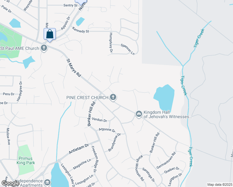 map of restaurants, bars, coffee shops, grocery stores, and more near 4524 Village Court in Columbus