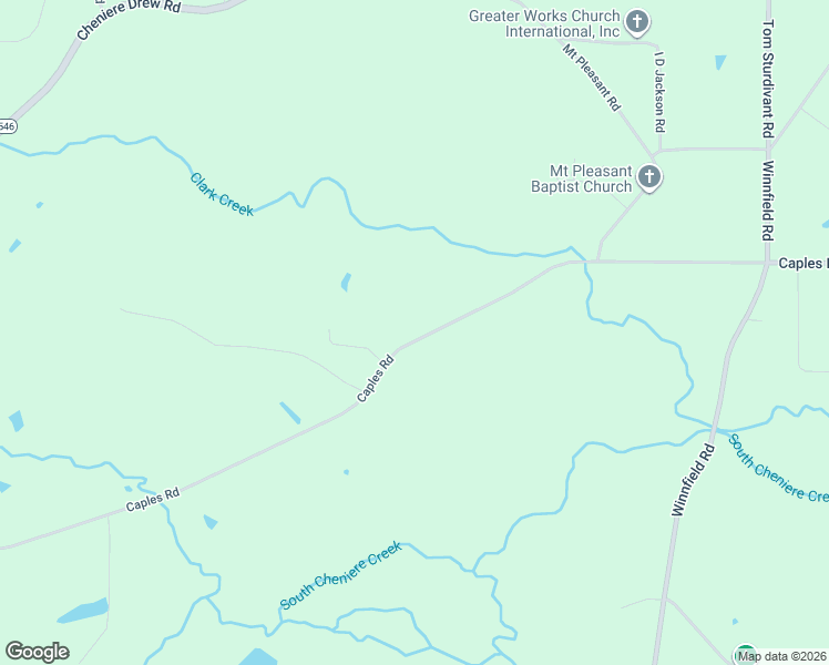 map of restaurants, bars, coffee shops, grocery stores, and more near 3079 Caples Road in West Monroe