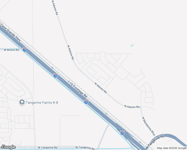 map of restaurants, bars, coffee shops, grocery stores, and more near 9600 Interstate 10 Frontage Road in Marana