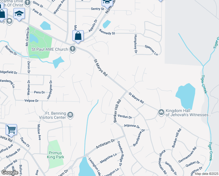 map of restaurants, bars, coffee shops, grocery stores, and more near 5034 Aaron Lane in Columbus