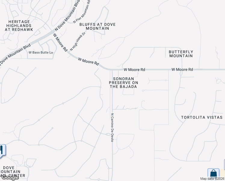 map of restaurants, bars, coffee shops, grocery stores, and more near 12712 N Cam De Oeste in Oro Valley