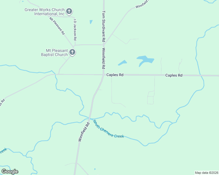 map of restaurants, bars, coffee shops, grocery stores, and more near 156 Yelverton Road in West Monroe