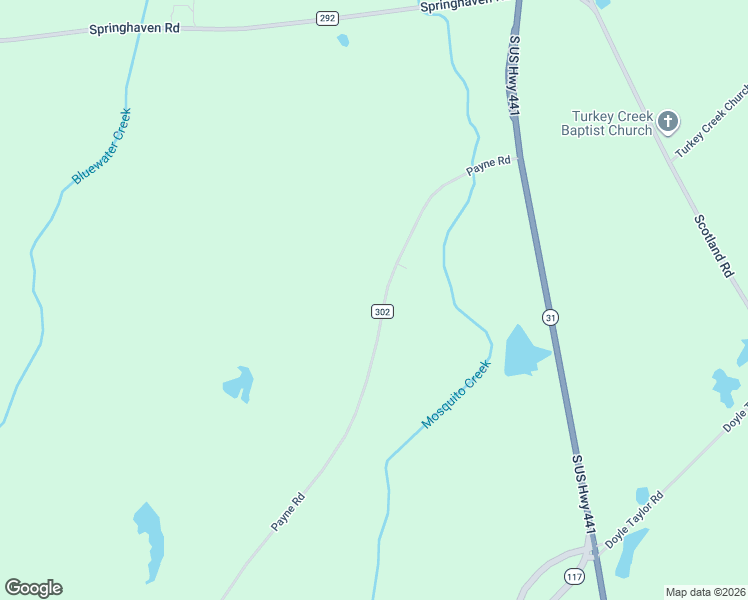 map of restaurants, bars, coffee shops, grocery stores, and more near 1291 Payne Road in Rentz