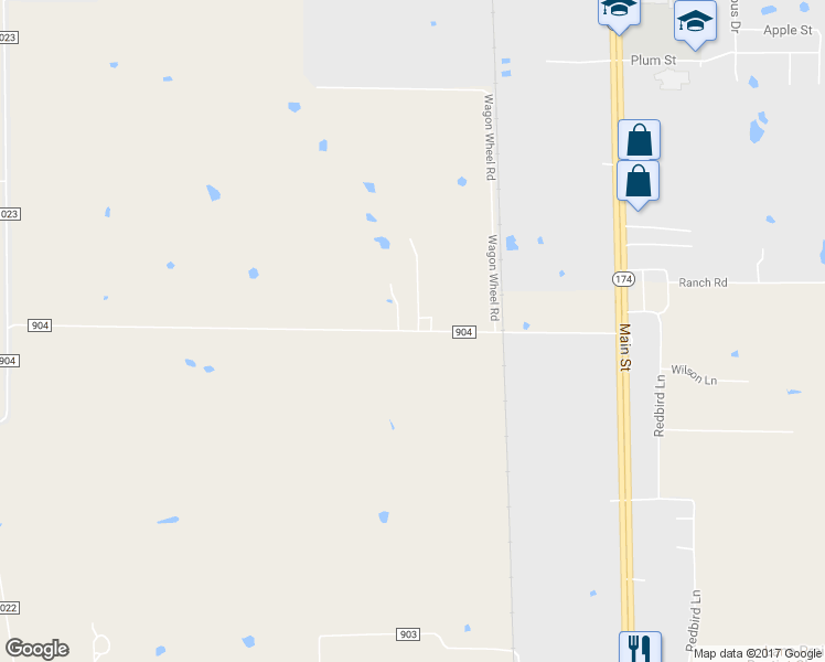 map of restaurants, bars, coffee shops, grocery stores, and more near 318 County Road 904 in Joshua