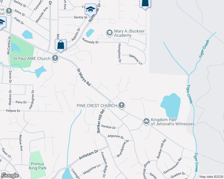 map of restaurants, bars, coffee shops, grocery stores, and more near 44 Middleton Place in Columbus