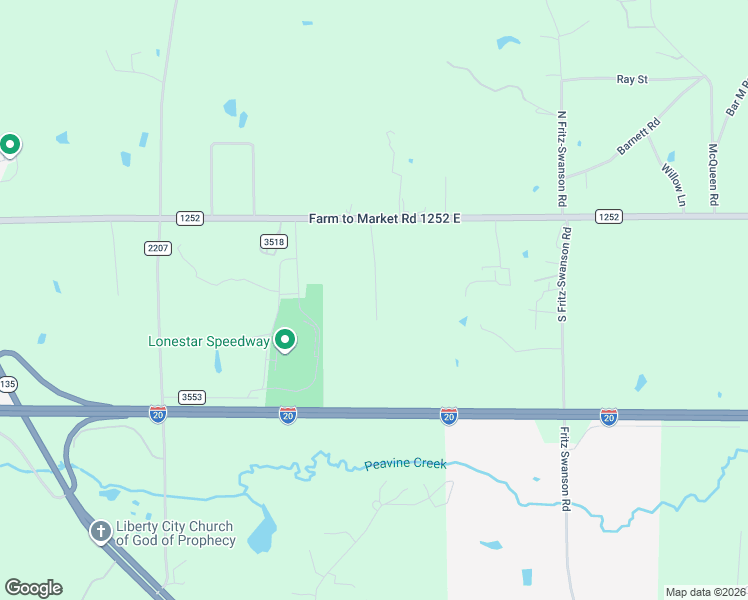map of restaurants, bars, coffee shops, grocery stores, and more near 221 Bud Road in Kilgore