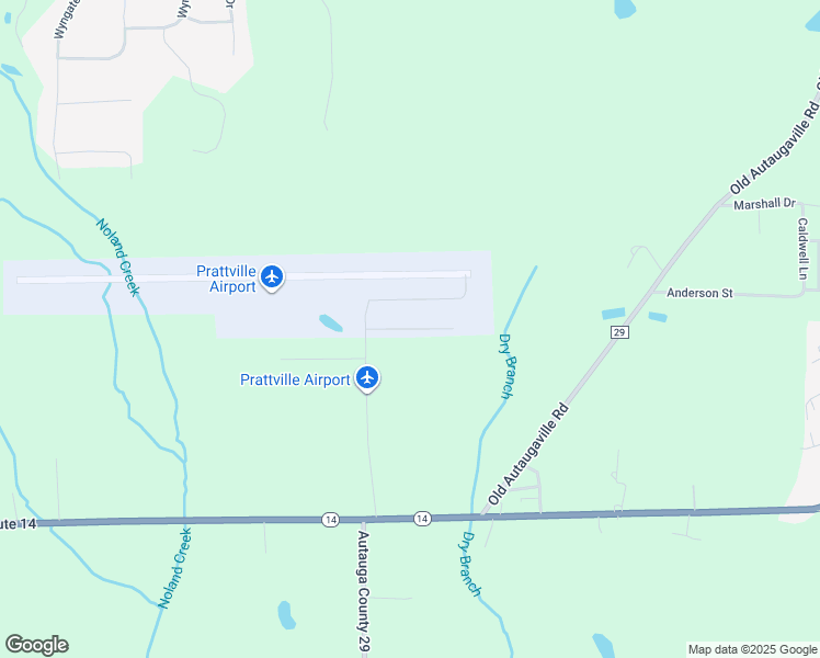 map of restaurants, bars, coffee shops, grocery stores, and more near 161 Grouby Airport Road in Prattville