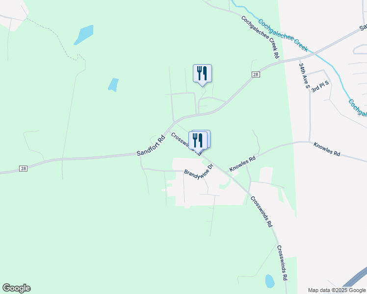 map of restaurants, bars, coffee shops, grocery stores, and more near 12 165 Road Exn in Phenix City