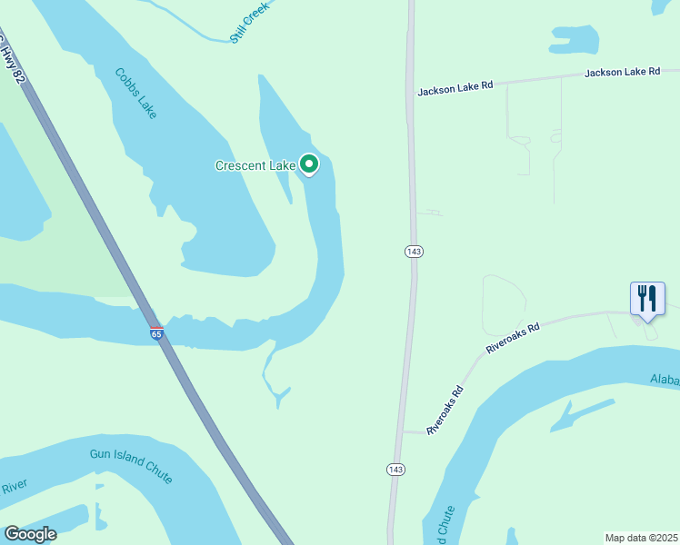 map of restaurants, bars, coffee shops, grocery stores, and more near 148 Alabama 143 in Millbrook