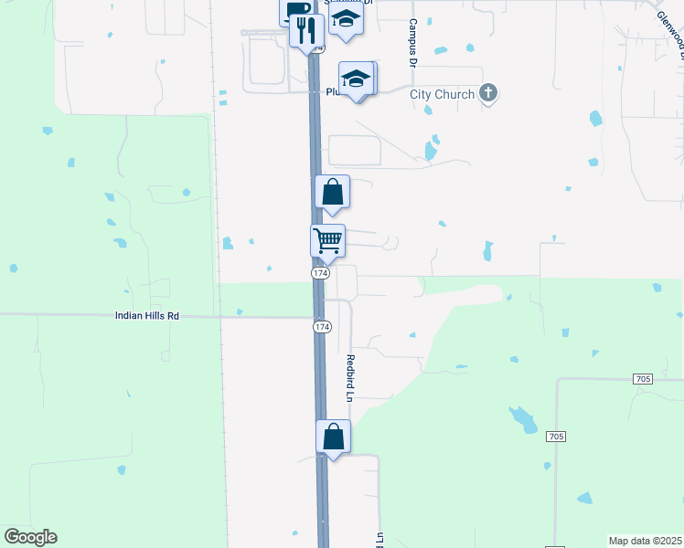 map of restaurants, bars, coffee shops, grocery stores, and more near 1605 Dragon Road in Joshua