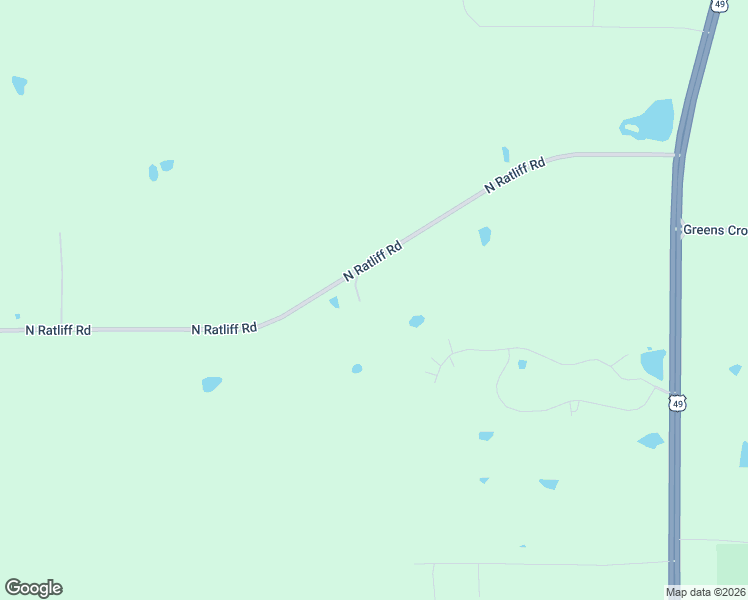 map of restaurants, bars, coffee shops, grocery stores, and more near 3375 North Ratliff Road in Jackson