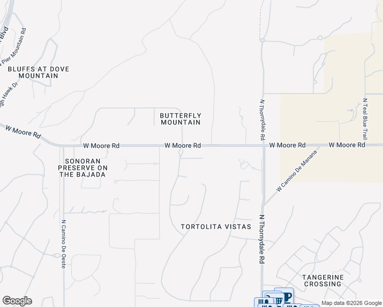 map of restaurants, bars, coffee shops, grocery stores, and more near 4180 West Distant Wash Court in Marana
