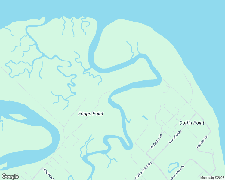 map of restaurants, bars, coffee shops, grocery stores, and more near 360 Fripp Point Road in Saint Helena Island