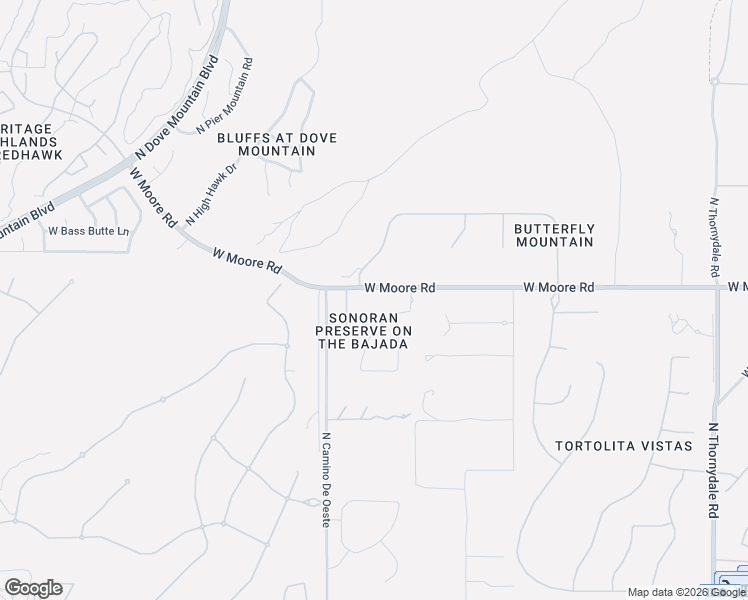 map of restaurants, bars, coffee shops, grocery stores, and more near 12772 North Sorrel Stallion Place in Marana