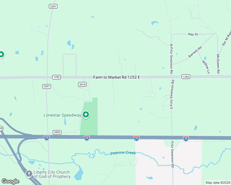 map of restaurants, bars, coffee shops, grocery stores, and more near 221 Bud Road in Kilgore