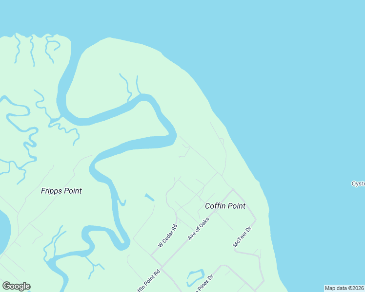 map of restaurants, bars, coffee shops, grocery stores, and more near 13 McTeer Dr in St Helena Island