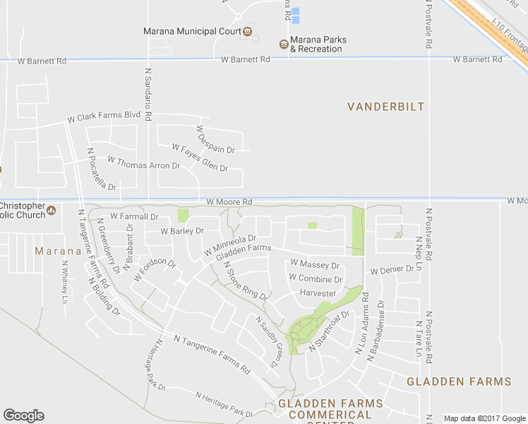 map of restaurants, bars, coffee shops, grocery stores, and more near 11474 West Kalamansi Drive in Marana