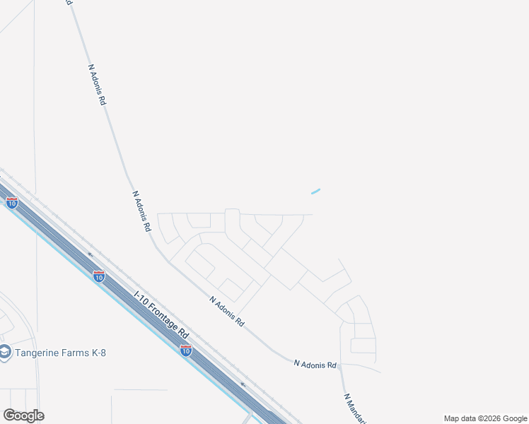 map of restaurants, bars, coffee shops, grocery stores, and more near 9558 West McDowell Road in Marana