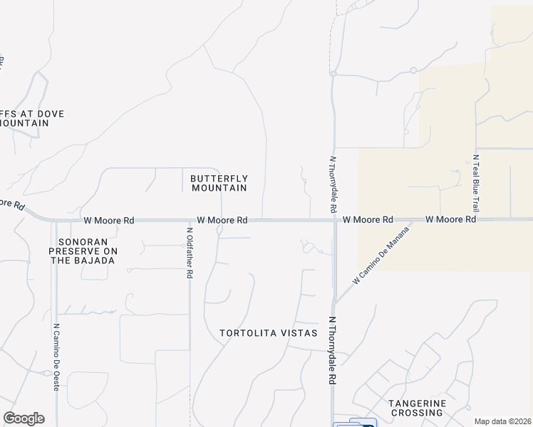 map of restaurants, bars, coffee shops, grocery stores, and more near 3950 West Moore Road in Tucson