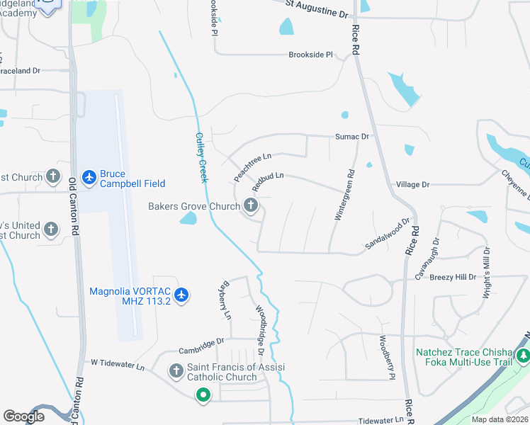 map of restaurants, bars, coffee shops, grocery stores, and more near 2 Redbud Lane in Madison