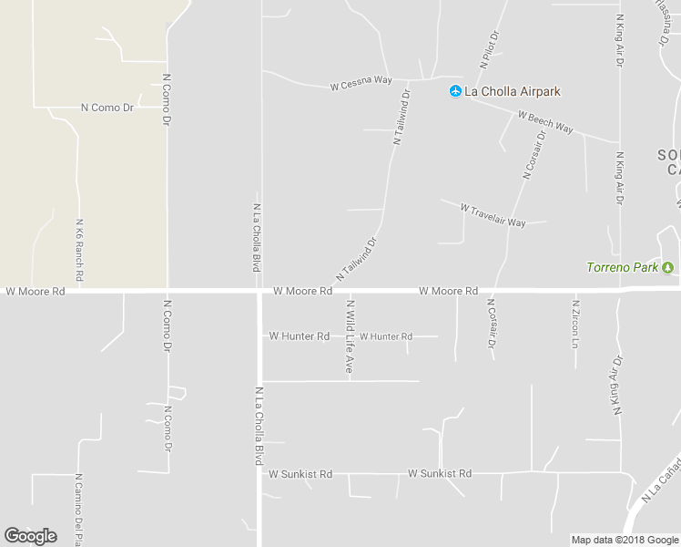 map of restaurants, bars, coffee shops, grocery stores, and more near 1960 West Moore Road in Tucson