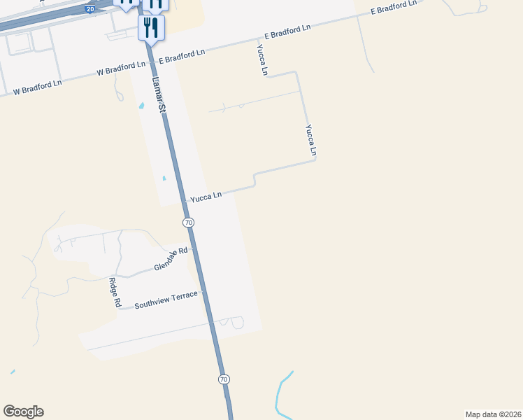 map of restaurants, bars, coffee shops, grocery stores, and more near 129 Yucca Lane in Sweetwater