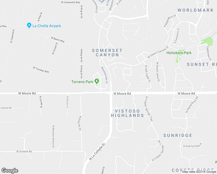 map of restaurants, bars, coffee shops, grocery stores, and more near 12842 Westminster Drive in Tucson