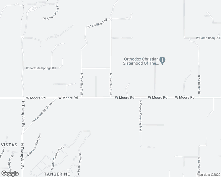 map of restaurants, bars, coffee shops, grocery stores, and more near 13031 North Teal Blue Trail in Tucson