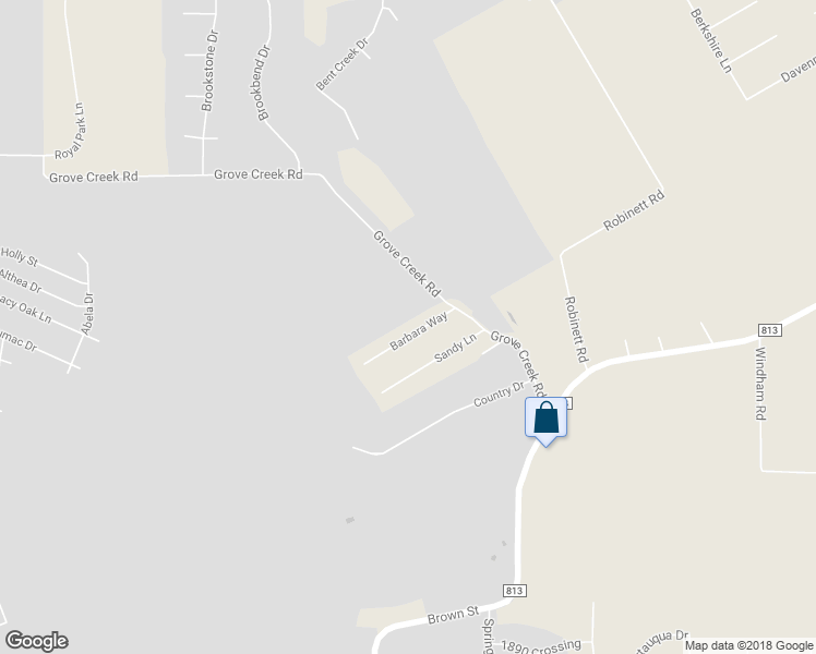 map of restaurants, bars, coffee shops, grocery stores, and more near 110 Barbara Way in Waxahachie