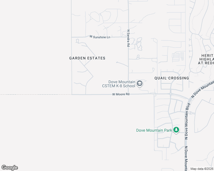 map of restaurants, bars, coffee shops, grocery stores, and more near 5820 West Moore Road in Marana