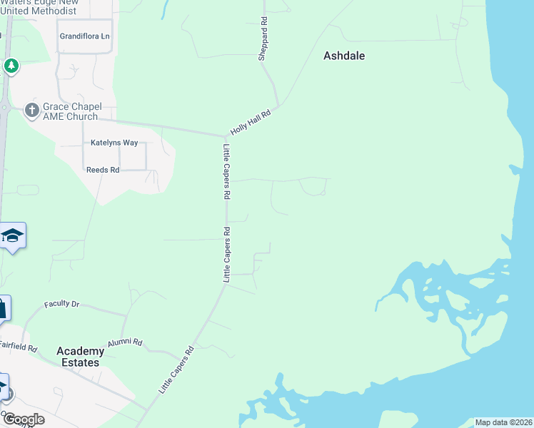 map of restaurants, bars, coffee shops, grocery stores, and more near 4887 Breeze Way in Beaufort