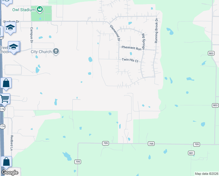 map of restaurants, bars, coffee shops, grocery stores, and more near 7004 Valley View Drive in Joshua