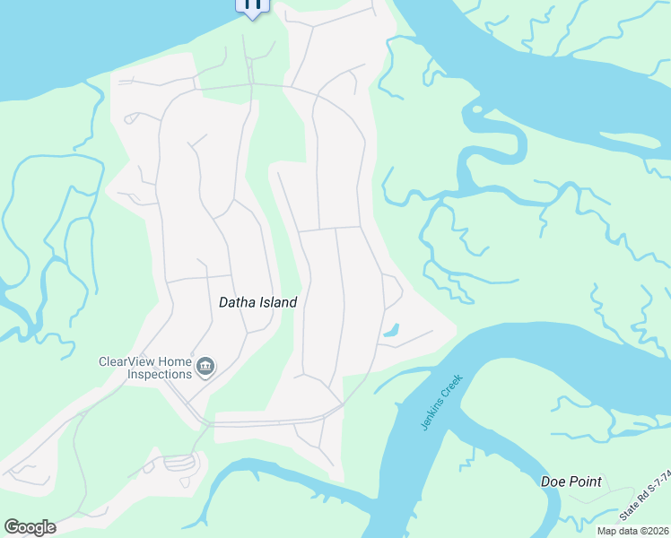 map of restaurants, bars, coffee shops, grocery stores, and more near 453 BB Sams Drive in Saint Helena Island