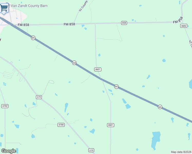 map of restaurants, bars, coffee shops, grocery stores, and more near 12811 State Highway 64 in Ben Wheeler