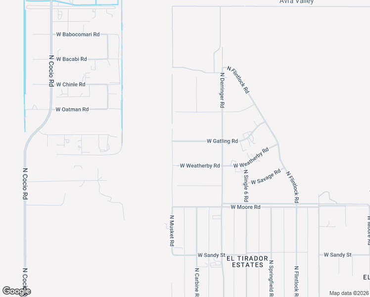 map of restaurants, bars, coffee shops, grocery stores, and more near 17141 West Gatling Road in Marana