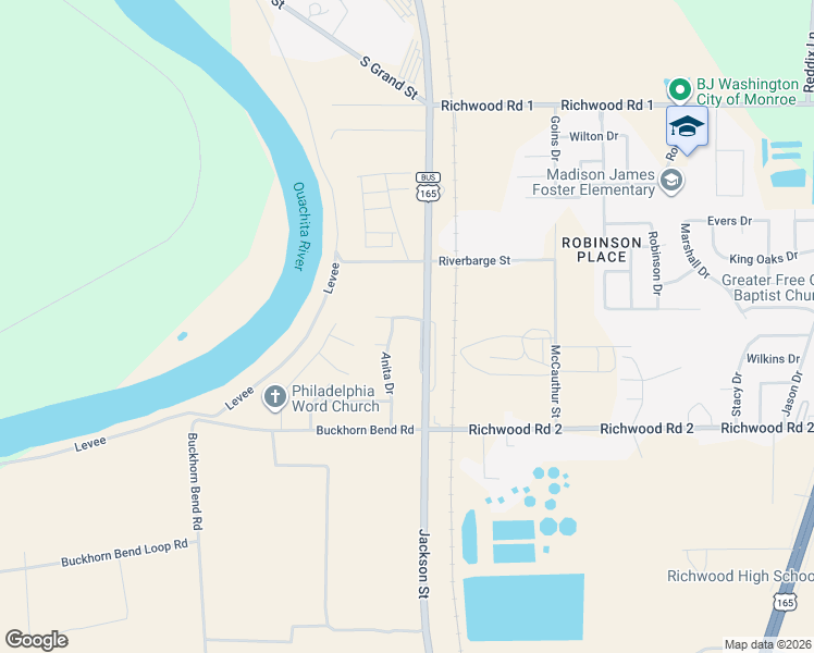 map of restaurants, bars, coffee shops, grocery stores, and more near 102 Everett Dr in Monroe