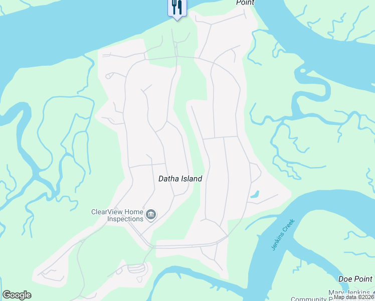 map of restaurants, bars, coffee shops, grocery stores, and more near 337 Westbrook Road in Saint Helena Island