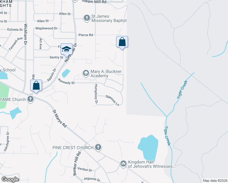 map of restaurants, bars, coffee shops, grocery stores, and more near 5345 Kennedy Street in Columbus