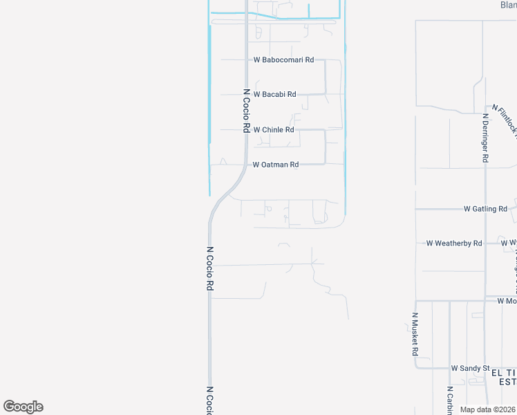 map of restaurants, bars, coffee shops, grocery stores, and more near 17642 West Picacho Road in Marana