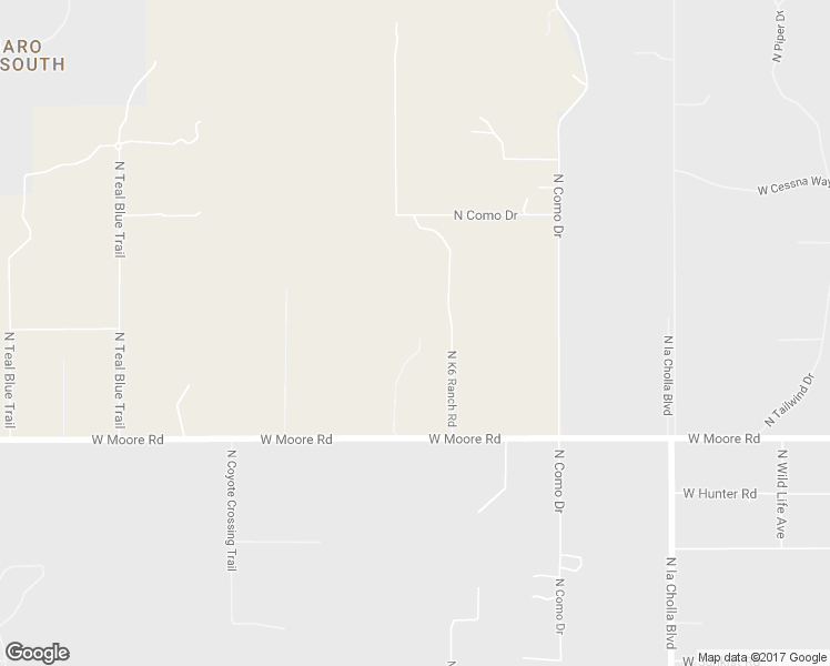 map of restaurants, bars, coffee shops, grocery stores, and more near 13025 North K6 Ranch Road in Tucson