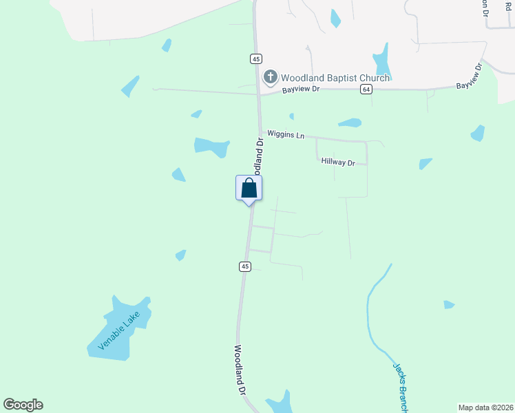 map of restaurants, bars, coffee shops, grocery stores, and more near 209 Woodland Drive in Phenix City