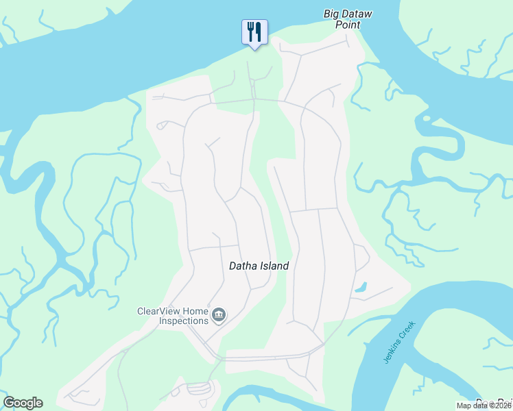 map of restaurants, bars, coffee shops, grocery stores, and more near 355 Westbrook Road in Saint Helena Island