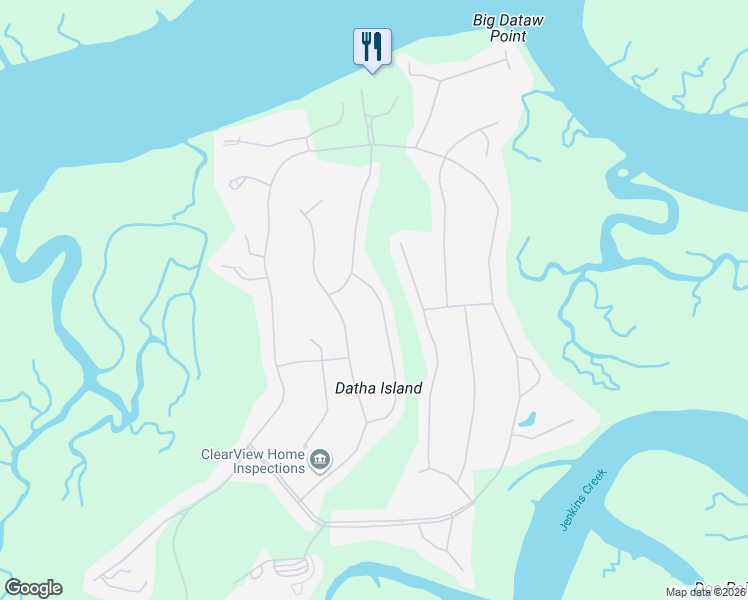 map of restaurants, bars, coffee shops, grocery stores, and more near 355 Westbrook Road in Saint Helena Island