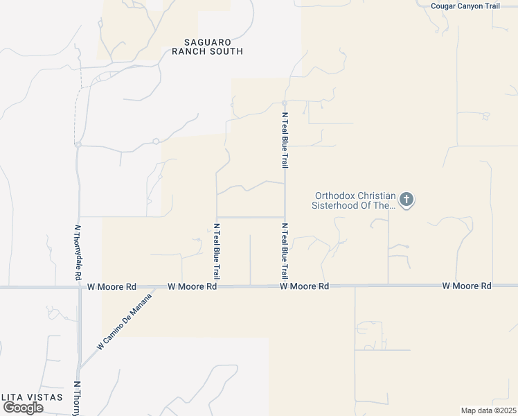 map of restaurants, bars, coffee shops, grocery stores, and more near 13031 North Teal Blue Trail in Tucson