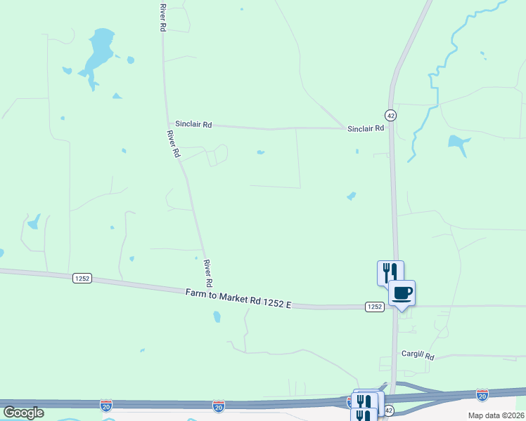 map of restaurants, bars, coffee shops, grocery stores, and more near in Kilgore