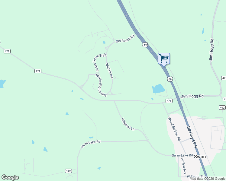 map of restaurants, bars, coffee shops, grocery stores, and more near 12190 Wild Horse in Tyler