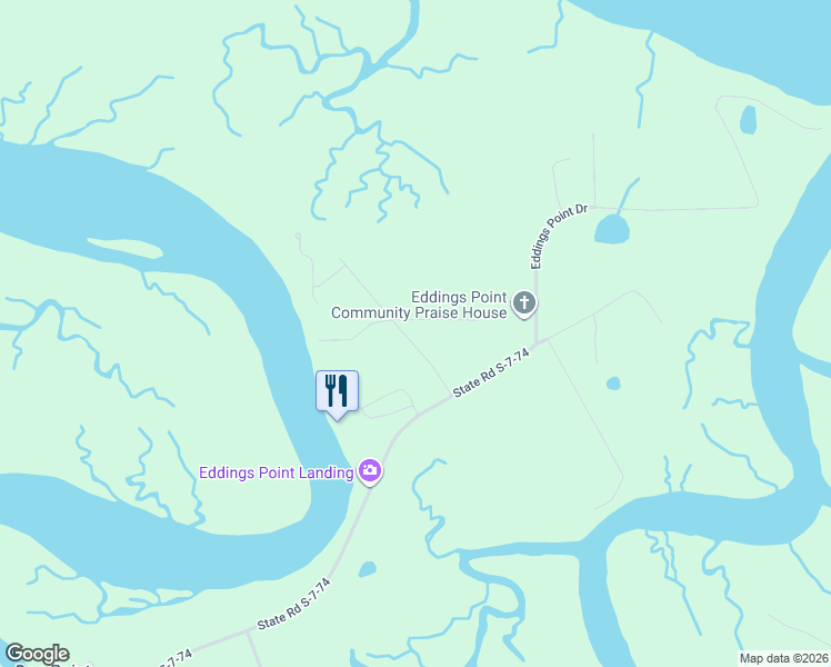 map of restaurants, bars, coffee shops, grocery stores, and more near Lois Lane in Saint Helena Island