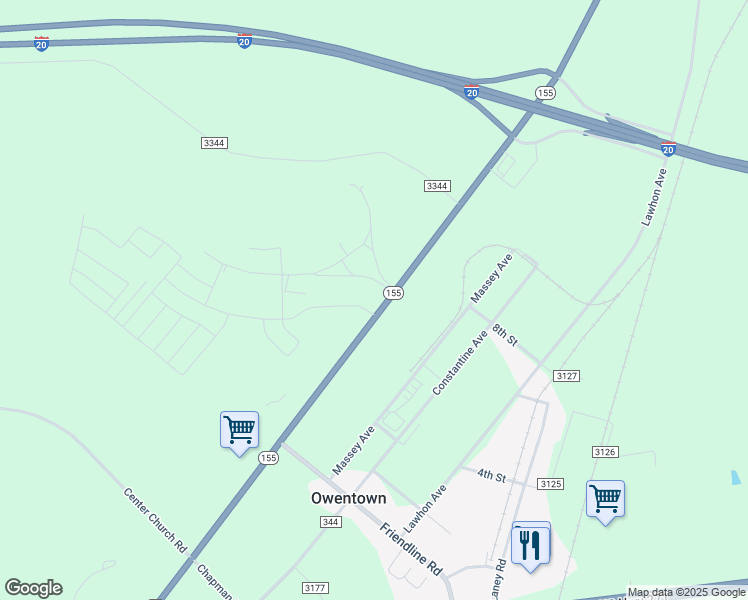 map of restaurants, bars, coffee shops, grocery stores, and more near 12330 Fannin Pkwy in Tyler